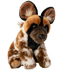 Living Nature Soft Toy - 24x16 cm - African Wild Dog - Brown/Bla