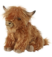 Living Nature Soft Toy w. Sound - 32x18 cm - Highland cattle - B