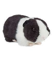 Living Nature Soft Toy w. Sound - 20x9 cm - Guinea pig - Black