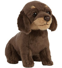 Living Nature Soft Toy - 27x15 cm - Dachshund-puppy - Brown