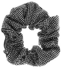 By Str Scrunchie - Tindra - Black w. Glitter Stone