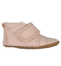 Pom Pom Soft Sole Leather Shoes - Pink