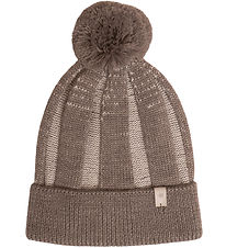 Huttelihut Bonnet - Laine - Toppy - Marron