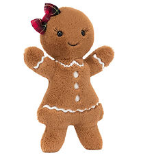 Jellycat Soft Toy - 18x6 cm - Jolly Gingerbread Ruby