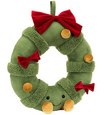 Jellycat Knuffel - 44x37 cm - Leuke versierde kerstkrans