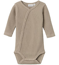 Name It Wrap Bodysuit l/s - NbnWaffe - Noos - Pure Cashmere