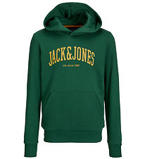 Jack & Jones Hoodie - JjeJosh - Dark Green