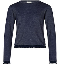 Mads Nørgaard Bluse - Trisa - Navy/Silber Glitzer