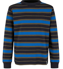 Mads Nrgaard Blouse - Carlito - Deep Nou/Tarmac/Snorkel Blue