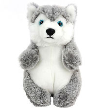 Living Nature Knuffel - 16x10 cm - Baby Husky - Grijs