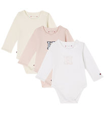 Tommy Hilfiger Gvoset - Body l/ - 3-pack - Whimsy Rosa