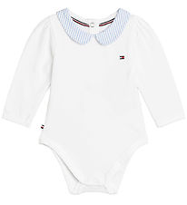 Tommy Hilfiger Cadeautas - Romper l/s - White Basis/Blue Stripe