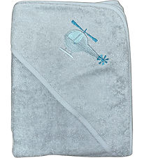 Nrgaard Madsens Hooded Towel - 100x100 cm - Dusty Green w. Heli