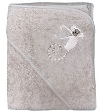 Nrgaard Madsens Hooded Towel - 100x100 cm - Brown w. Monkey