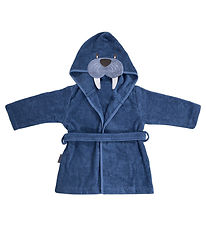 Nrgaard Madsens Bathrobe - Middle Blue w. Walrus