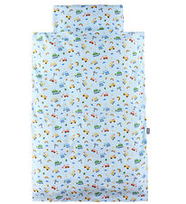 Nrgaard Madsens Bedding - Baby - Light Blue w. Crane