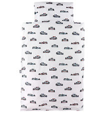 Nrgaard Madsens Bedding - Junior - White w. Racing cars