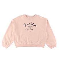 GANT Sweatshirt - Oversized Logo - Kristal Roze
