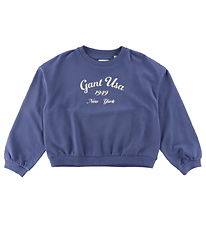 GANT Sweatshirt - Oversized Logo - verwaschen Blue