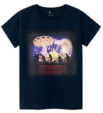 Name It T-Shirt - NkfDunna Strangerthings - Dark Sapphire