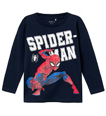 Name It Blouse - NmmNaza Spider-Man - Noos - Dark Sapphire