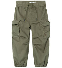 Name It Trousers - NmmBen R Parachute - Noos - Dusty Olive