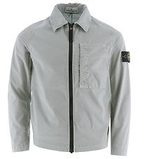 Stone Island Jacke - Overshirt - Pearl Grey