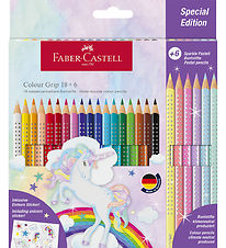 Faber-Castell Trélitir - Þríhyrningslaga - Grip Unicorn - 18+6 s