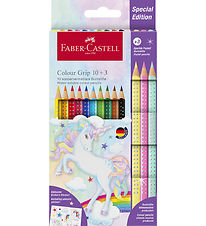 Faber-Castell Crayons de couleur - Triangulaire - Grip Unicorn -