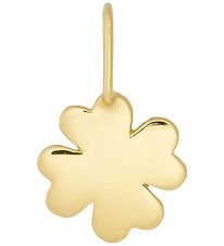 Design Letters Pendant To Necklace - Four Leaf Clover - 18K Gold