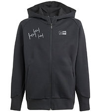 adidas Performance Cardigan - J SW ZNE FZ HD - Svart