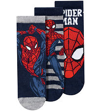 Name It Socks - NmmNetin Spider-Man - 3-Pack - Dark Sapphire