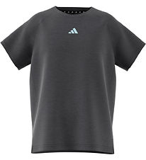 adidas Performance T-Shirt - JG Tee Lux - Grijs Gevlekt