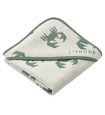 Liewood Handdoeken met Capuchons - 70x70 cm - Alba - Krab/Sandy