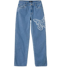 LMTD Jeans - NlfAppizza - Light Blue Gallaefni M. Fiðrildi