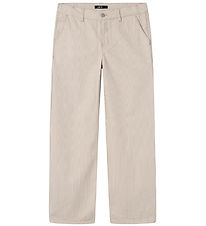 LMTD Pantalon - NlfRicte - Mocha Meringue av. A Rayures