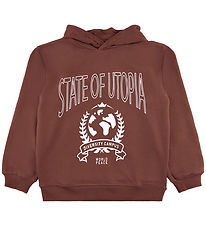 The New Hoodie - TnHenrik - Bruin m. Wit