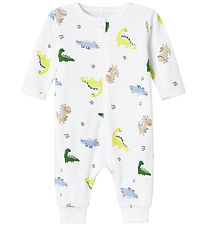 Name It Nightsuit - Noos - NbmNightsuit - Bright White/Dino
