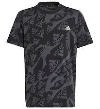 adidas Performance T-shirt - J Camlog T - Black/Grey
