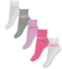 adidas Performance Socks - 5- pack - Kids Lin Ank - White/Pink