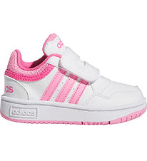 adidas Performance Skór - Hoops 3.0 CF I - Hvítur/Bleikt