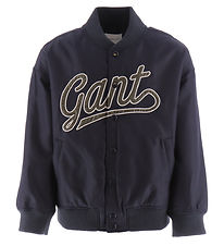 GANT Jacka - Skript Logo Varsity - Evening Blue