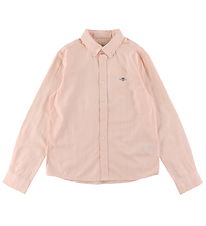 GANT Shirt - Oxford - Coral Apricot/White Striped