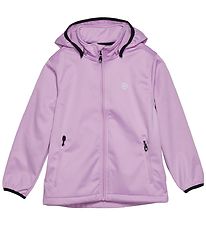 Color Kids Softshell Jacket w. Fleece Bonding - Violet Tulle