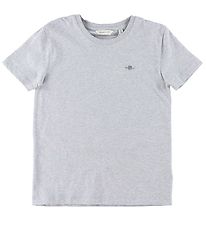 GANT T-Shirt - Shield - Light Grey Melange