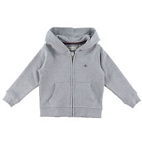 GANT Cardigan - Shield PLZ - Light Grey Melange