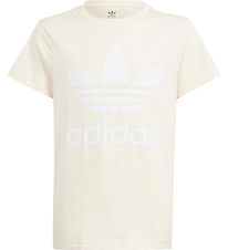 adidas Originals T-shirt - Trefoil Tee - Cream