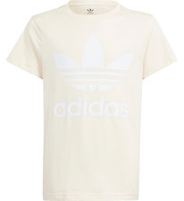 adidas Originals T-Shirt - Trefoil Tee - Creme