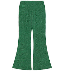 The New Byxor - TnJidalou - Utsvängda byxor - Ljusa Green Glitte