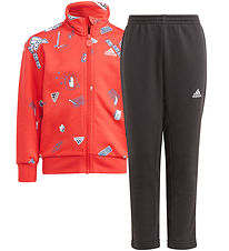 adidas Performance Sweatset - LK BLUV TS - Rot/Schwarz